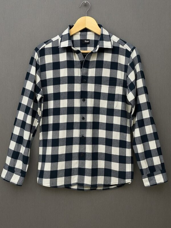 itsninetees Men’s Black & White Checked Overshirt